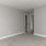 bedroom with grey walls